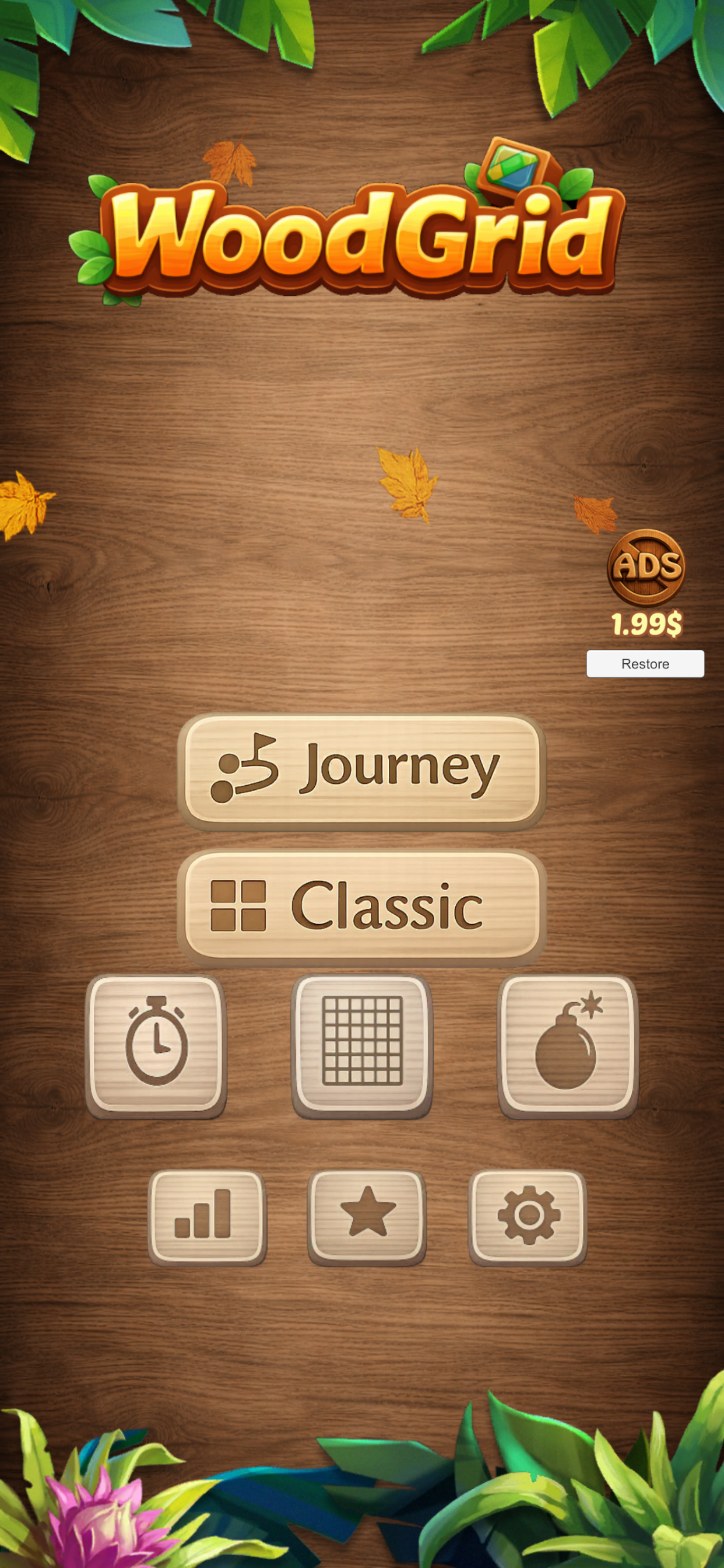 WoodGrid gameplay on mobile